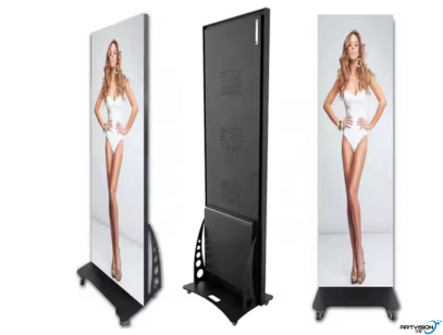 P2.5 Movable Flooring Standing Led Poster Digital Signage